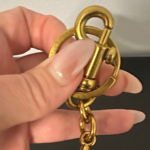 Gold and Red Cherry Keychain Bag Charm. NWOT. No Scratches. - Picture 5 of 5